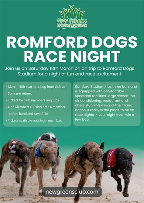 romford dogs race card today.